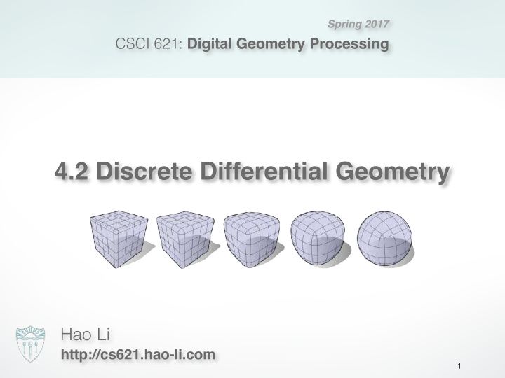 4 2 discrete differential geometry