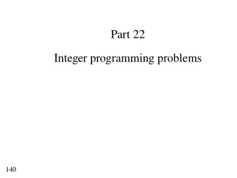 P  a  r  t  2  2  I  n  t  e  g  e  r  p  r  o  g  r  a  m  m  i  n  g  p  r  o  b  l  e  m  s  1