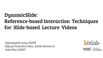 DynamicSlide:  Reference-based Interaction  Techniques  for  Slide-based  Lecture  Videos