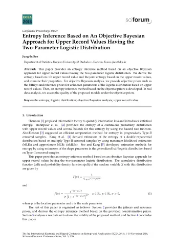 Entropy Inference Based on An Objective Bayesian  Approach for Upper Record Values Having the