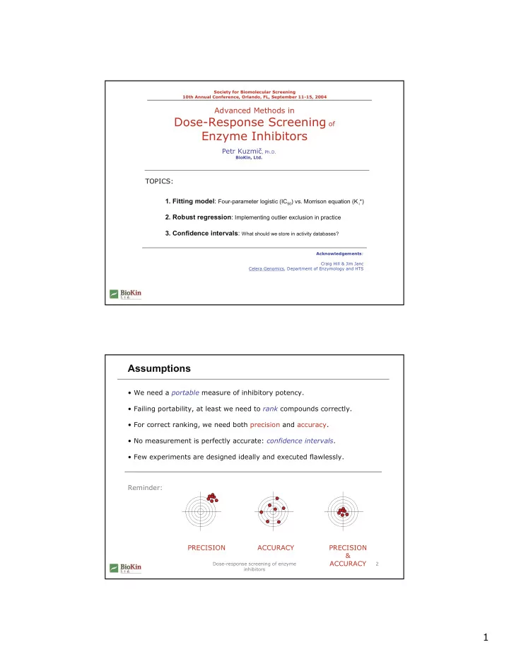 enzyme inhibitors