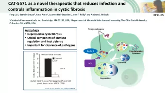 CAT-5571 as a novel therapeutic that reduces infection and  controls inflammation in cystic