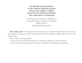 Irreducible representations  of the classical algebraic groups  with p-large highest weights: