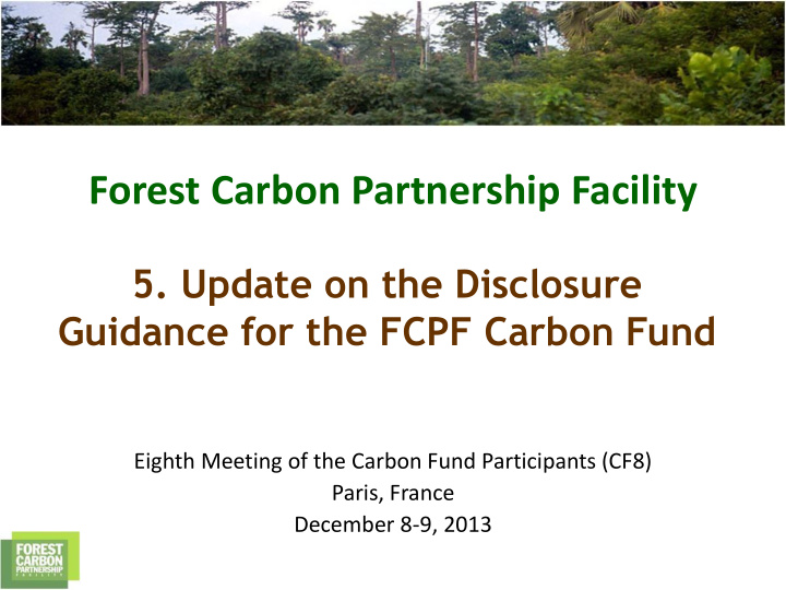 forest carbon partnership facility