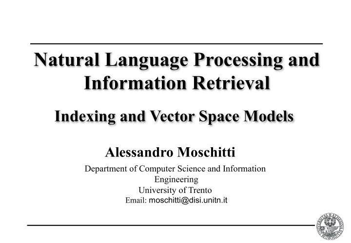 natural language processing and information retrieval