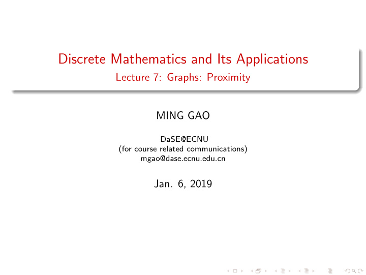 discrete mathematics and its applications