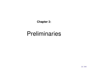 Preliminaries  32 / 384  Random variables Let V = { V 1 , . . . , V n } , n  1 , be a set of