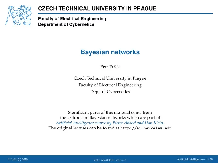 bayesian networks