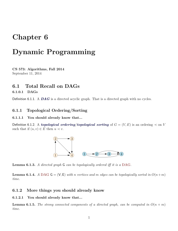 chapter 6 dynamic programming