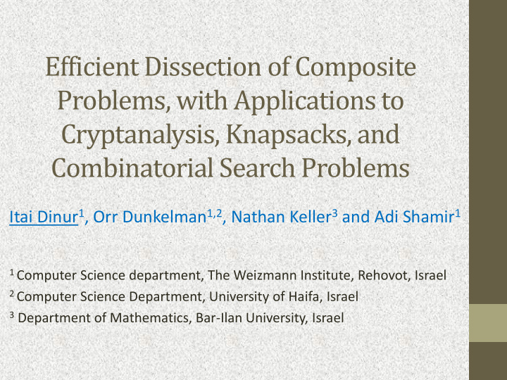 efficient dissection of composite