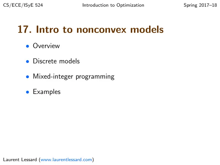 17 intro to nonconvex models