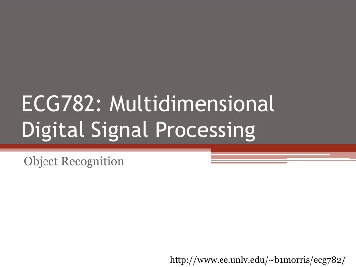 ecg782 multidimensional