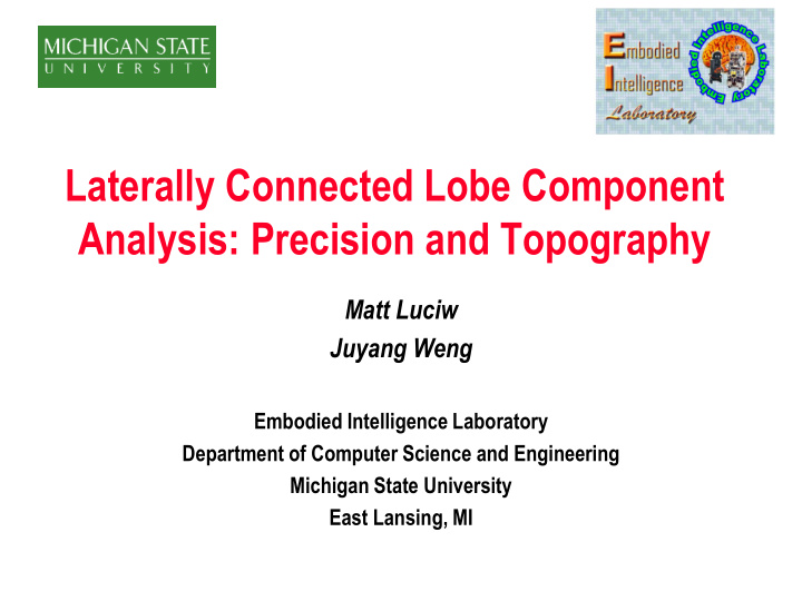 laterally connected lobe component
