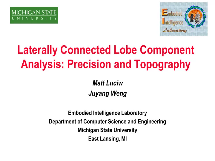 laterally connected lobe component