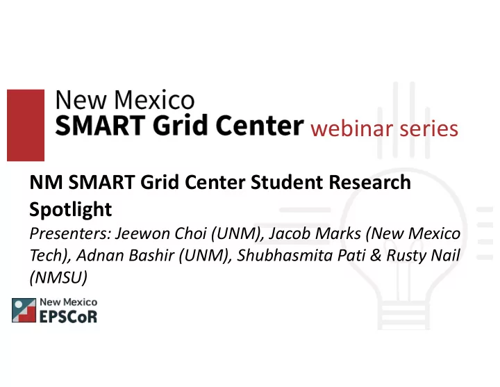 webinar series