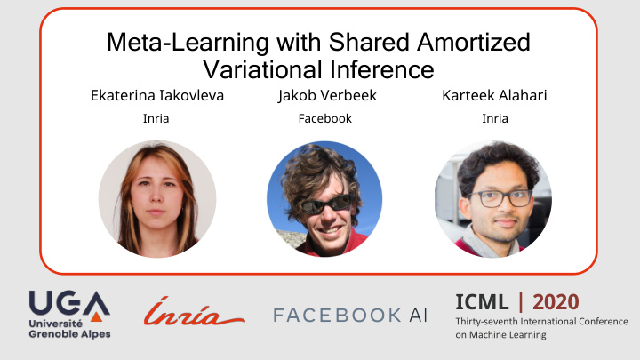 meta learning with shared amortized variational inference