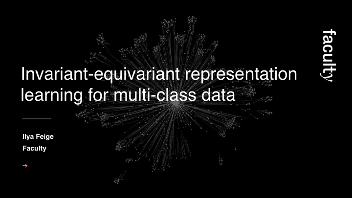 invariant equivariant representation learning for multi