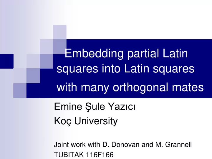 with many orthogonal mates