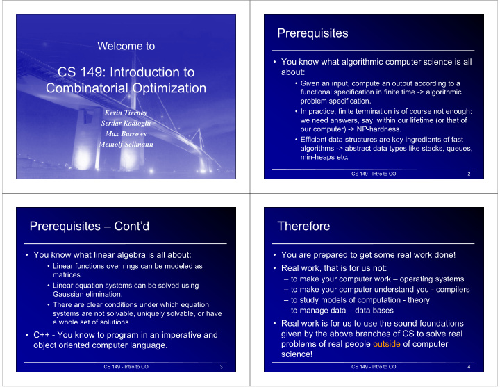 cs 149 introduction to