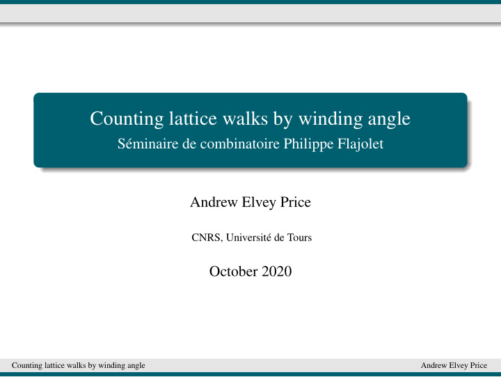 counting lattice walks by winding angle