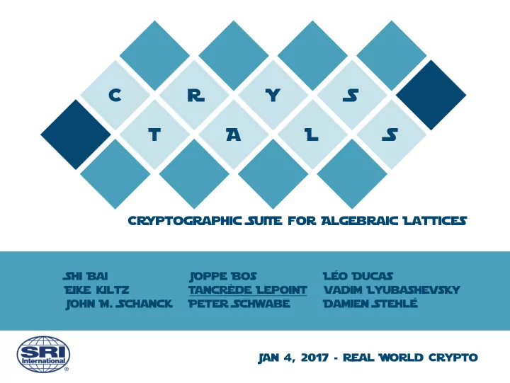 c r y s t a l s