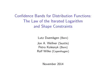 Confidence Bands for Distribution Functions:  The Law of the Iterated Logarithm  and Shape