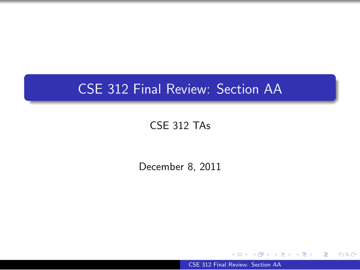 cse 312 final review section aa
