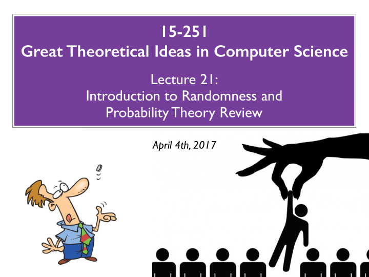 15 251 great theoretical ideas in computer science