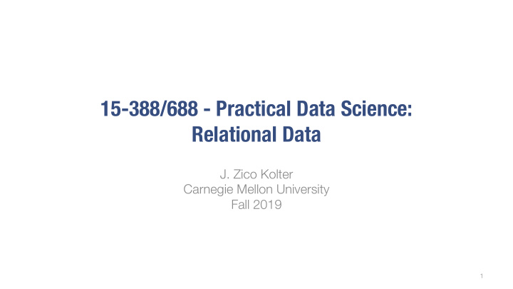 15 388 688 practical data science relational data