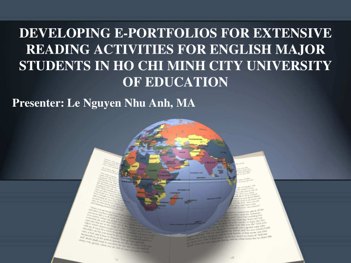 developing e portfolios for extensive reading activities