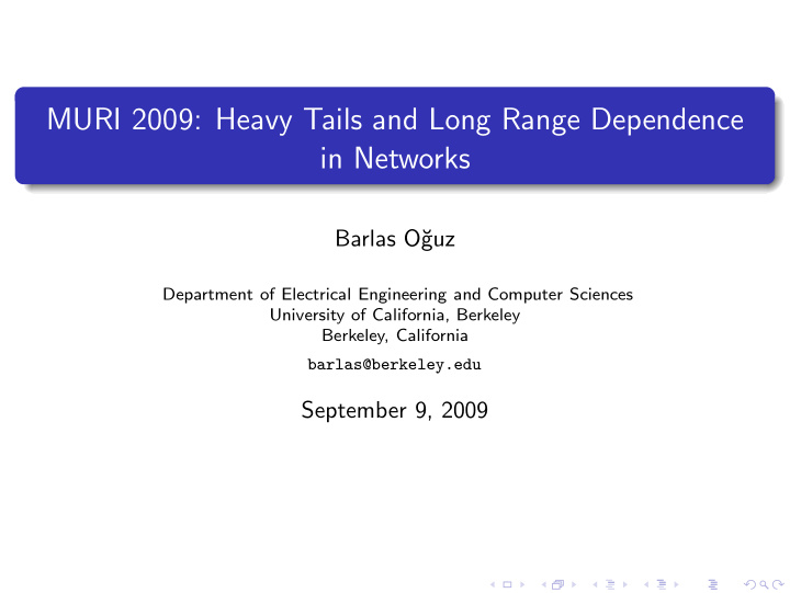 muri 2009 heavy tails and long range dependence in