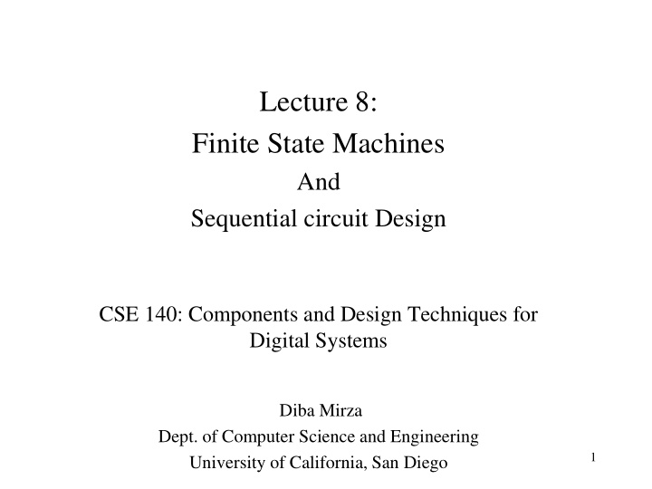 lecture 8 finite state machines