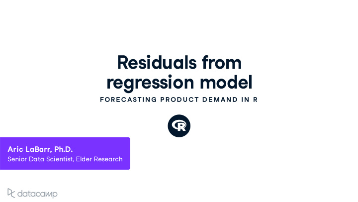 resid u als from regression model