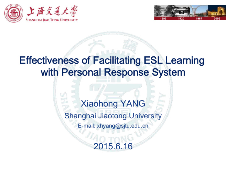 effectiveness of facilitating esl learning with personal