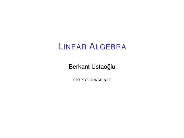 linear dependence and independence linear dependence