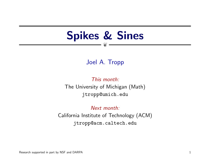 spikes sines