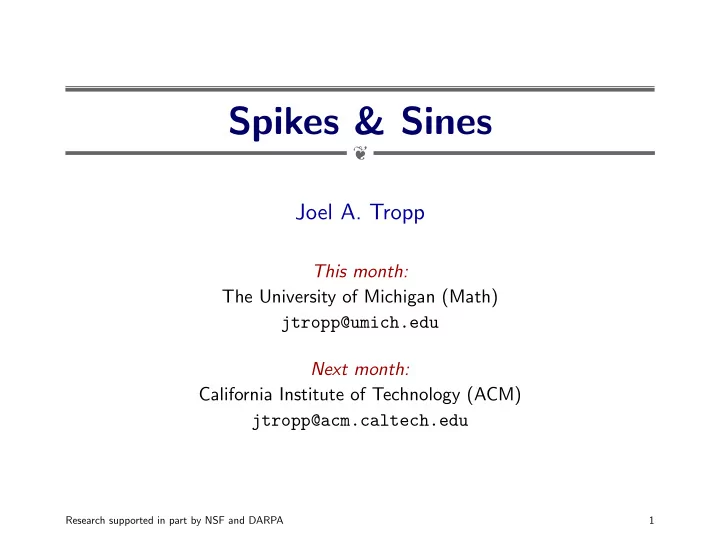 spikes sines