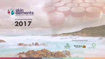 2017  Summary information  the Company, and may involve significant elements of subjective