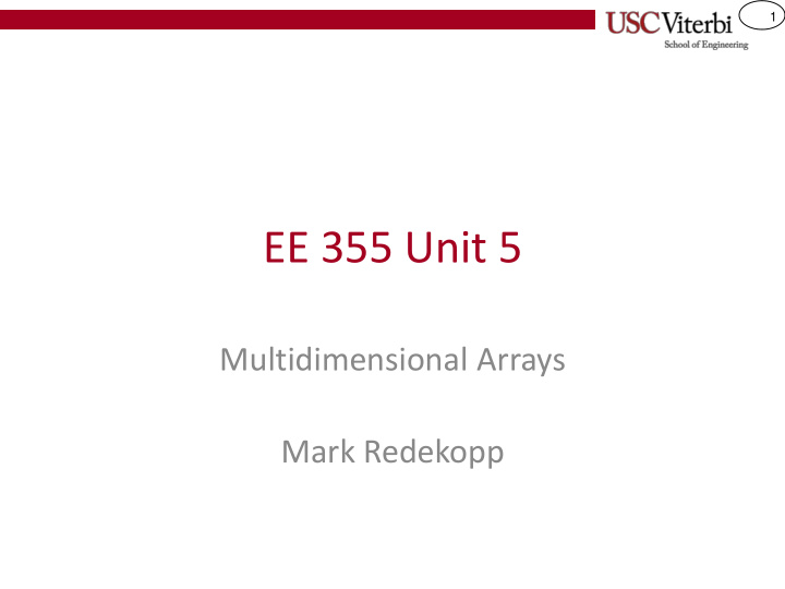 ee 355 unit 5