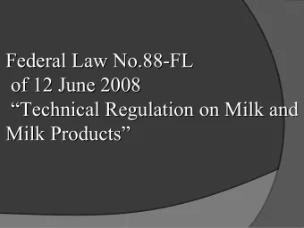 Federal Law No.88-  -FL  FL  Federal Law No.88  of 12 June 2008  of 12 June 2008  Technical