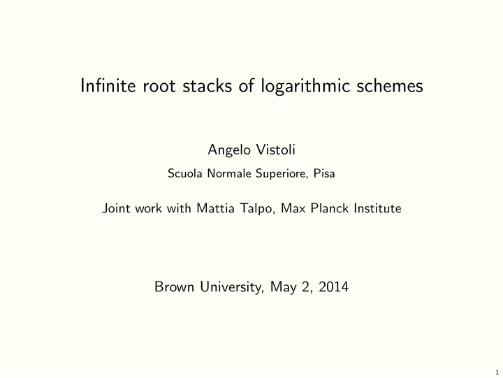 infinite root stacks of logarithmic schemes
