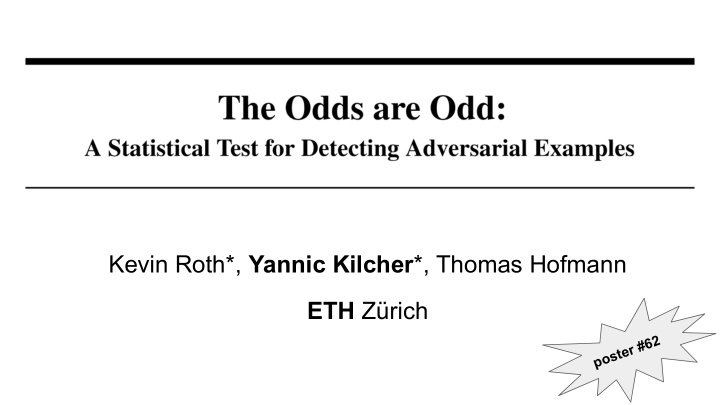 kevin roth yannic kilcher thomas hofmann eth z rich