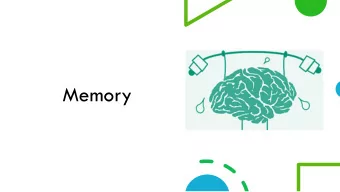 Memory  Memory processing is the ability to:  Acquire  (Short term memory)  Manipulate