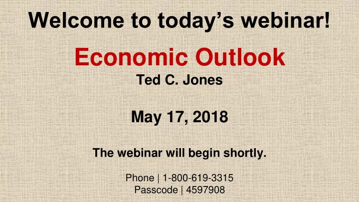 economic outlook