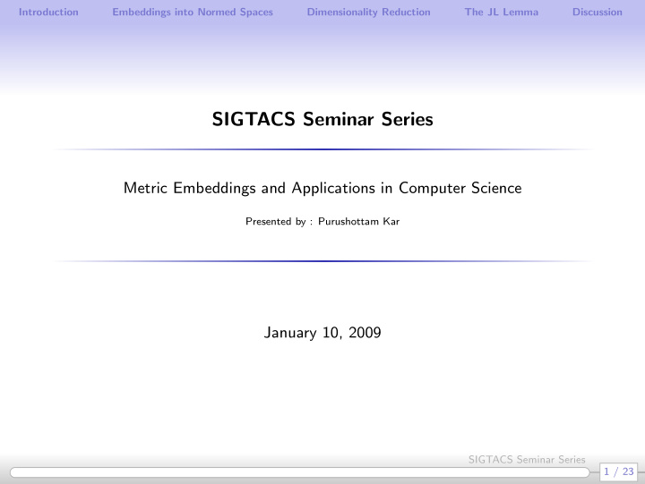 sigtacs seminar series