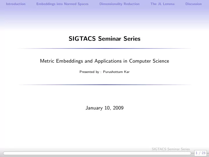 sigtacs seminar series