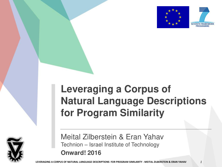 leveraging a corpus of natural language descriptions for
