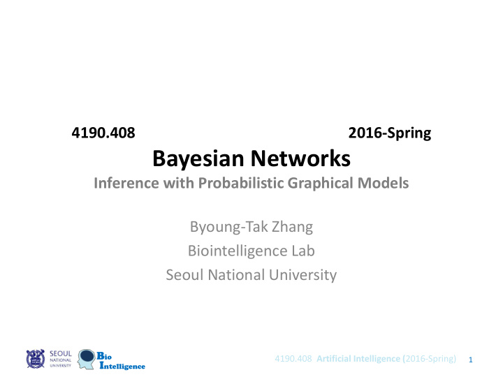 bayesian networks