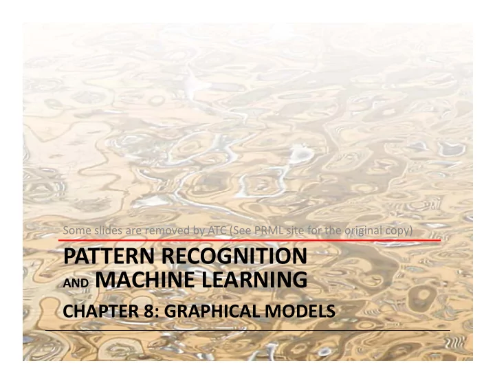 pattern recognition and machine learning