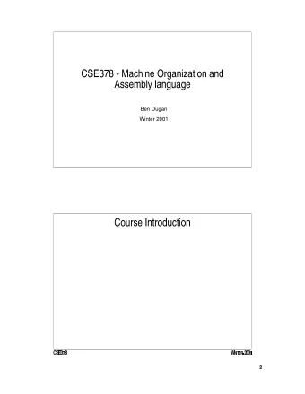 Ben Dugan  Winter 2001  Hardware/Software interface:  Relationship between compilers,